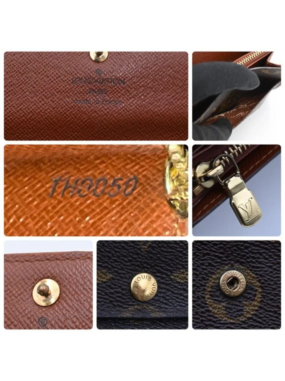 Louis Vuitton Monogram Portefeuille Sarah Wallet Brown